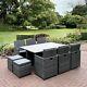 10 Seater Cube Rattan Garden Furniture Set Outdoor Patio Summer 2024 Collection