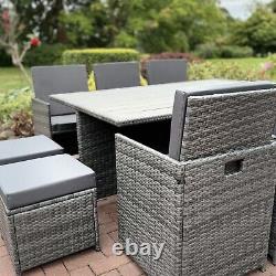 10 Seater Cube Rattan Garden Furniture Set Outdoor Patio Summer 2024 Collection