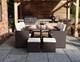 10 Seater Cube Rattan Outdoor Patio Garden Dining Furniture 6 Chairs + 4 Stools