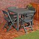 2,4pcgarden Plastic Patio Dining Whether Proof Table & Chairs Outdoors Furniture