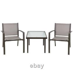 2 Person Garden Furniture Patio Set Table, 2 Chairs & Table, Outdoor Furniture