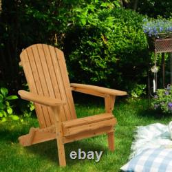 2 x Adirondack Chair Outdoor Seating Sun Lounger Garden Furniture Patio Armchair