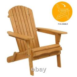2 x Adirondack Chair Outdoor Seating Sun Lounger Garden Furniture Patio Armchair