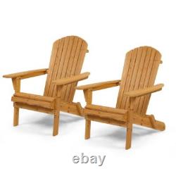 2 x Adirondack Chair Outdoor Seating Sun Lounger Garden Furniture Patio Armchair