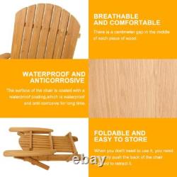 2 x Adirondack Chair Outdoor Seating Sun Lounger Garden Furniture Patio Armchair