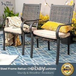 2Piece Rattan Chairs Garden Patio Furniture Set Outdoor Patio Wicker Sofa Chairs
