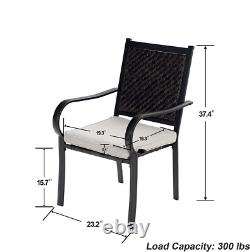 2Piece Rattan Chairs Garden Patio Furniture Set Outdoor Patio Wicker Sofa Chairs
