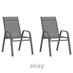 3 PC Outdoor Garden Furniture Patio Balcony Bistro Set 2 Chairs & Table Set