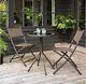 3 Piece Bistro Set Garden Furniture Outdoor Patio Dining 2 Seater. New