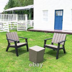 3 Piece Waterproof Garden Furniture Set Bistro Outdoor Chairs Bucket Table Patio