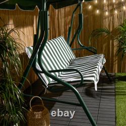 3 Seater Swing Bench Garden Furniture Set Outdoor Canopy Patio Sofa Seat Hammock