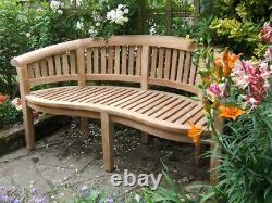 3 Seater Teak Wooden Garden Bench Outdoor Patio Seat Chair Bowood Furniture