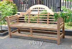 3 Seater Teak Wooden Garden Bench Outdoor Patio Seat Chair Lutyen Wood Furniture