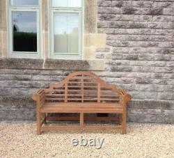 3 Seater Teak Wooden Garden Bench Outdoor Patio Seat Chair Lutyen Wood Furniture