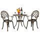3pcs Bistro Set Outdoor Garden Patio Table & Chairs Cast Aluminium Furniture Uk
