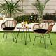 3pcs /4 Pieces Bistro Set Rattan Garden Patio Table Chair Seating Furniture Sets