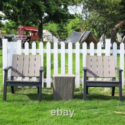 3pc Outdoor Garden Furniture Table &Chair Set Relax Armchair Storage Table Patio