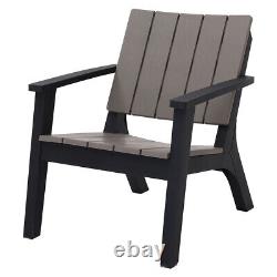 3pc Outdoor Garden Furniture Table &Chair Set Relax Armchair Storage Table Patio