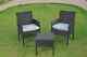 3pc Rattan Garden Furniture Table & Chair Outdoor Bistro Set Patio Wicker Set Uk