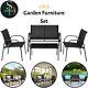 4 Piece Garden Furniture Set Seat Armchair Table For Patio (without Cushions) Uk