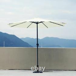 4 Piece Garden Furniture Set With Parasol Chairs Storage Table Outdoor Patio BBQ