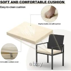 4 Piece Garden Rattan Furniture Table Chairs Sofa Wicker Outdoor Patio Set