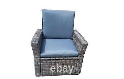 4 Piece Rattan Garden Furniture Set Sofa Assembled Outdoor Patio Wicker