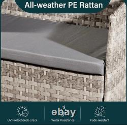 4 Piece Rattan Outdoor Furniture Sofa Table Chair Set Garden Patio Conservatory