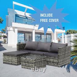 4 Seater Rattan Garden Furniture Outdoor Corner Set Outdoor Patio Sofa L Shape