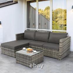 4 Seater Rattan Garden Furniture Outdoor Corner Set Outdoor Patio Sofa L Shape