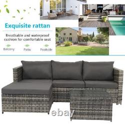 4 Seater Rattan Garden Furniture Outdoor Corner Set Outdoor Patio Sofa L Shape