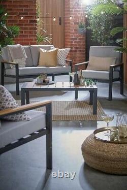 4 piece Modern Aluminium Garden Sofa Patio Set Furniture COLLECTION ONLY CW1