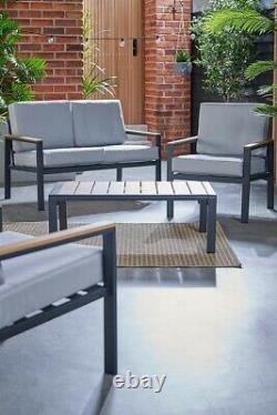 4 piece Modern Aluminium Garden Sofa Patio Set Furniture COLLECTION ONLY CW1