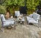 4 Piece Modern Grey Aluminium Garden Sofa Patio Set Furniture Collect Only Cw1