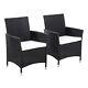 4pcs Rattan Garden Furniture Dining Chairs Set Outdoor Patio Conservatory Wicker