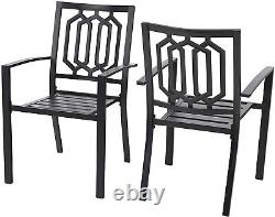 5 Piece Garden Patio Furniture Set Outdoor Table Chairs Set Dining Armchair