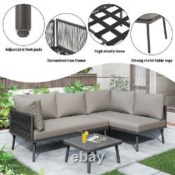 5 Seater Garden Lounge Set Patio Conservatory Outdoor Furniture Corner Sofa Set