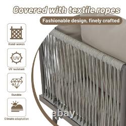 5 Seater Garden Lounge Set Patio Conservatory Outdoor Furniture Corner Sofa Set