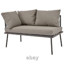 5 Seater Garden Lounge Set Patio Conservatory Outdoor Furniture Corner Sofa Set