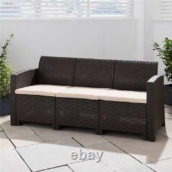 5 Seater Rattan Sofa Set Garden Patio Furniture