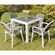 5pcs Garden Patio Outdoor Furniture Set 4 Chairs And Table Coffee Bistro Set New