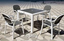 5Pcs Garden Patio Outdoor Furniture Set 4 Chairs and Table Coffee Bistro Set NEW