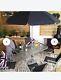 6 Person Garden Furniture Patio Set Table, 6 Chairs & Parasol