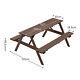 6 Seater / 8 Seater Wooden Pub Bench Picnic Table Furniture Garden Patio Set Uk