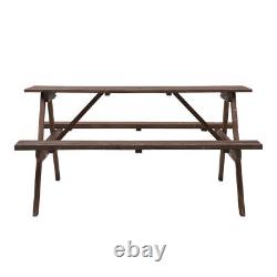 6 Seater / 8 Seater Wooden Pub Bench Picnic Table furniture Garden Patio Set UK