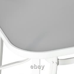 7 Piece Garden Dining Set 6 Seater Outdoor Patio Furniture Grey