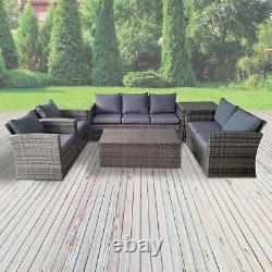 7 Seater Rattan Furniture Garden Patio Outdoor Lounge Set Sofa Coffee Table