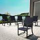7pc Garden Dining Set Outdoor Furniture Patio Chairs Table Grey New Jersey