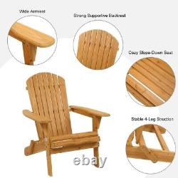 Adirondack 2 Chair & Table Set Outdoor Lounge Garden Furniture Patio Bistro