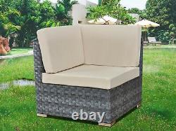 All-weather Rattan Garden Furniture Sets 4 Seater Patio Sofas with Coffee Table